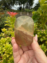 Load image into Gallery viewer, Honey Smoky Fluorite Palmstone
