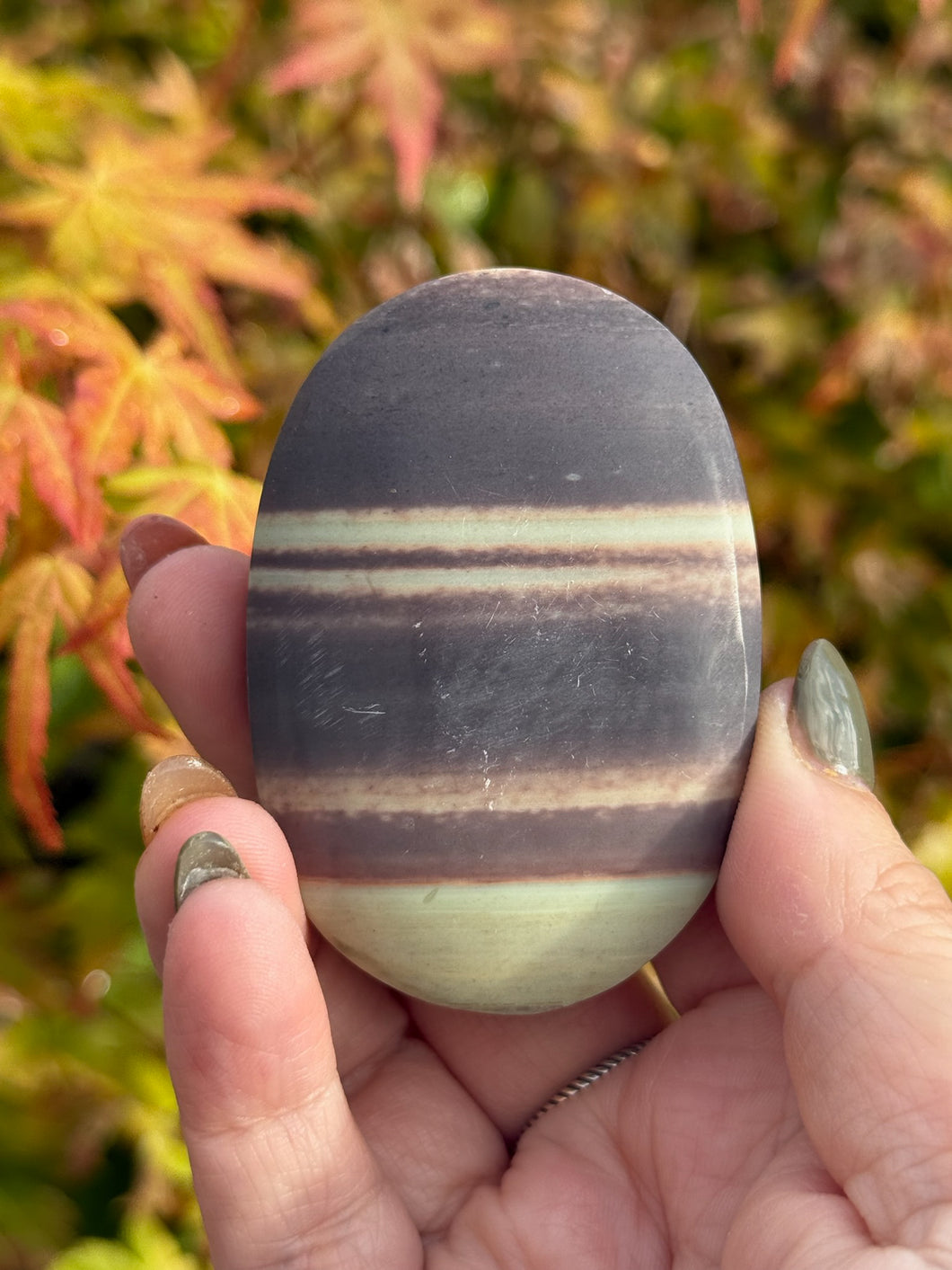 Purple Robe Jade Palmstone