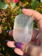 Load image into Gallery viewer, Lavander Fluorite Palmstone
