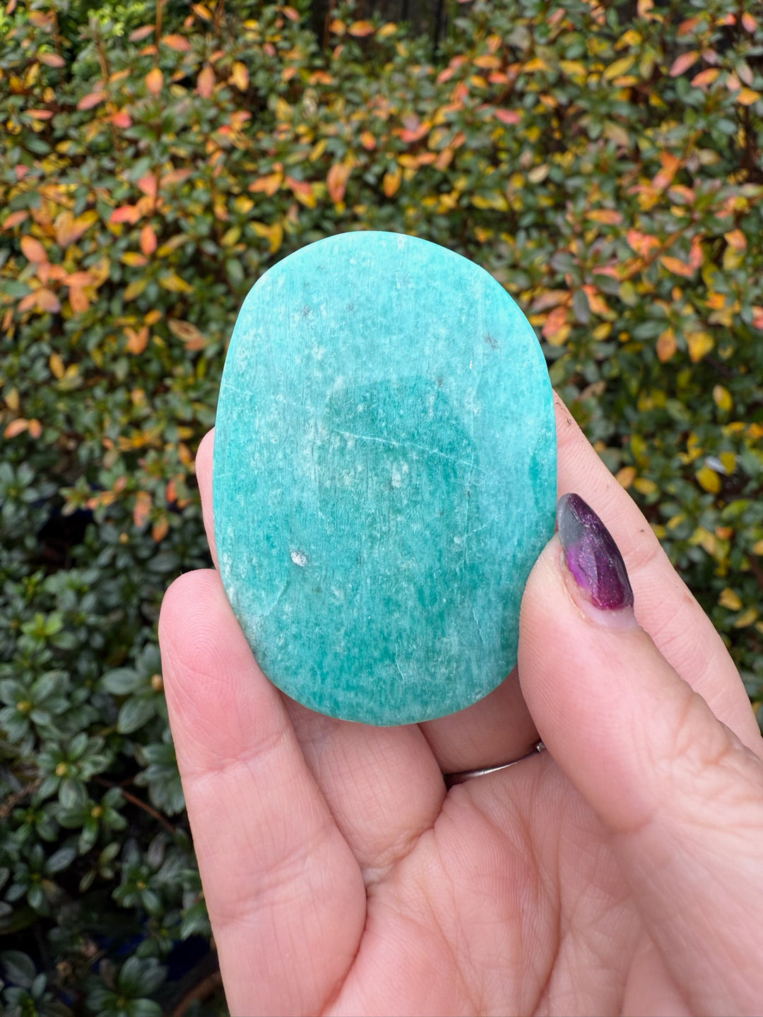 Amazonite Palmstone with Sheen