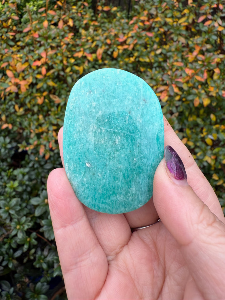 Amazonite Palmstone with Sheen