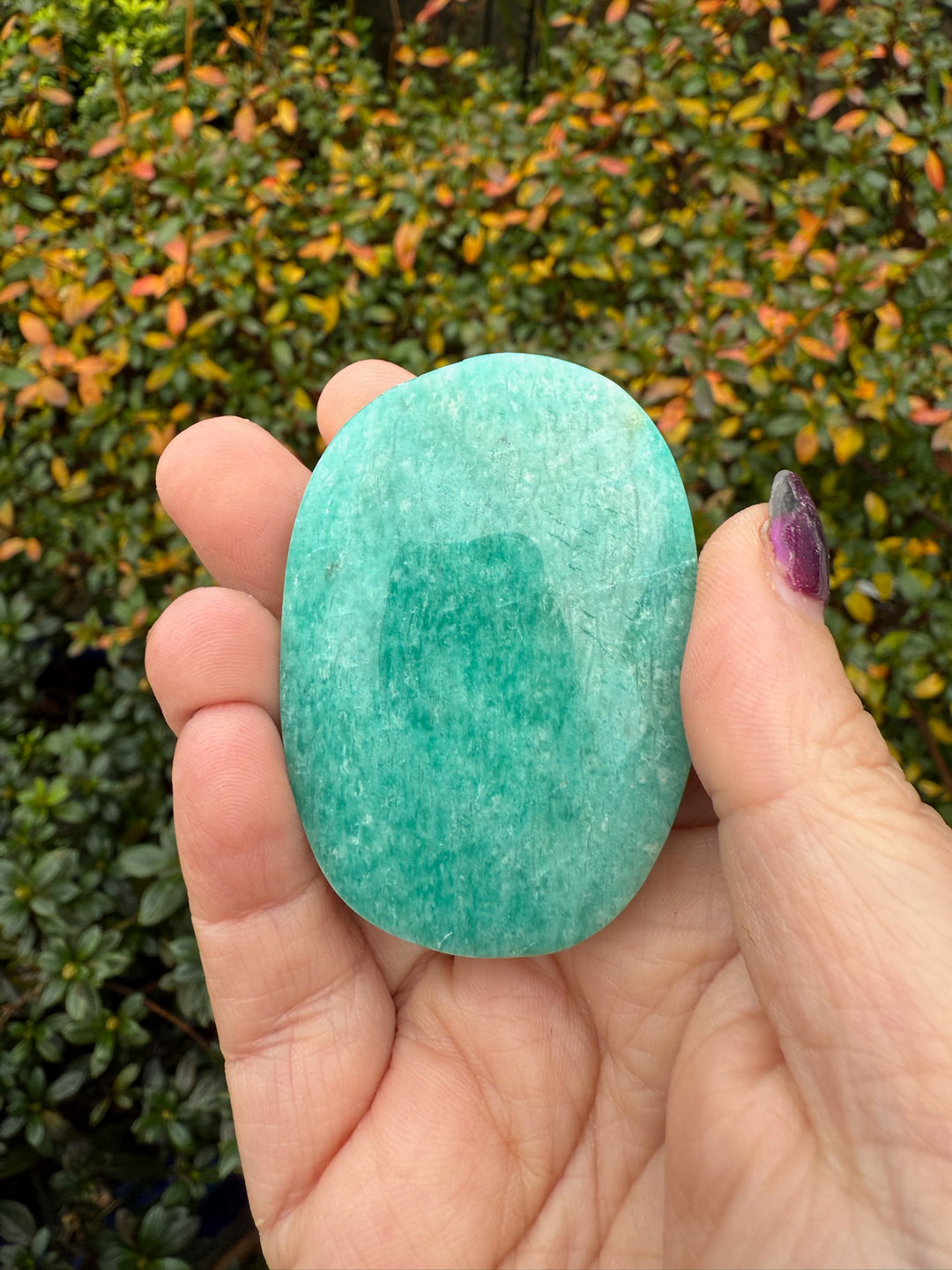 Amazonite Palmstone with Sheen