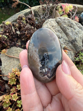 Load image into Gallery viewer, UV Reactive Volcano Agate Palmstone

