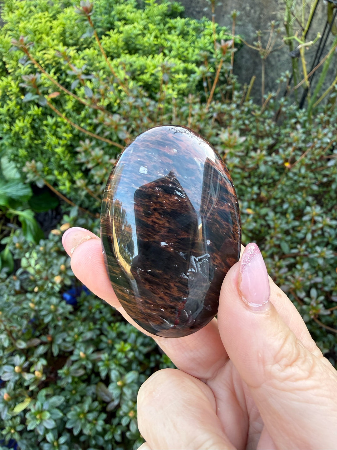 Mahogany Obsidian Palmstone