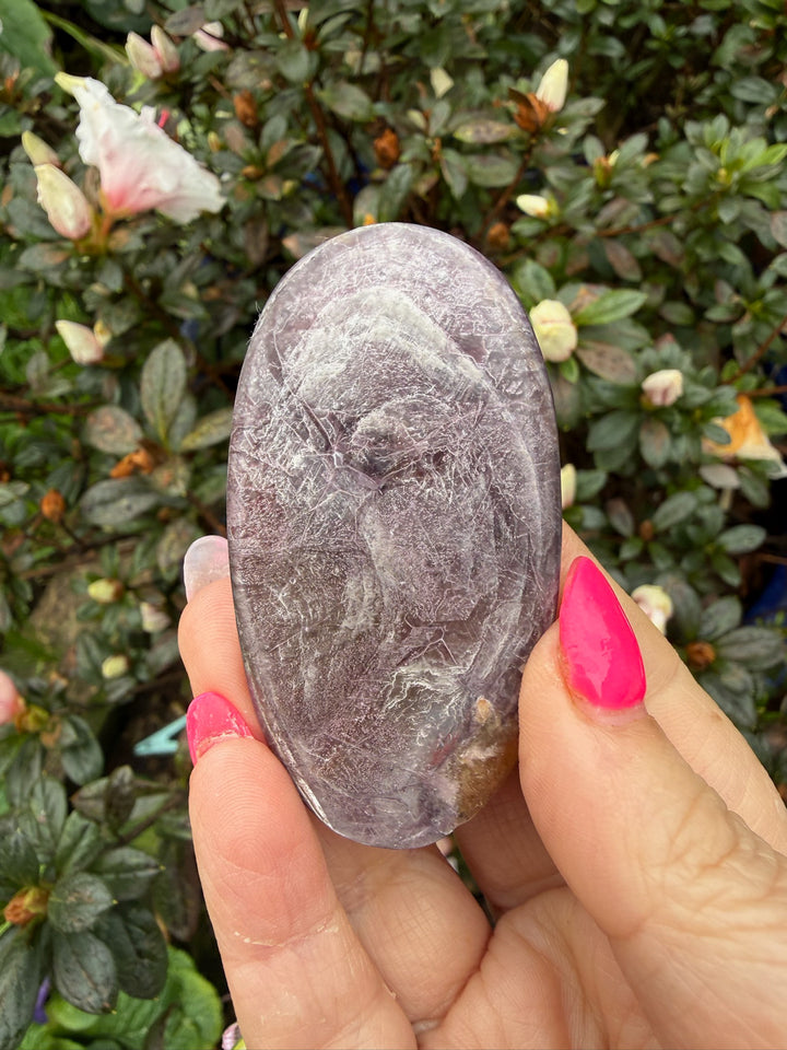 Gem Lepidolite Mica Palmstone