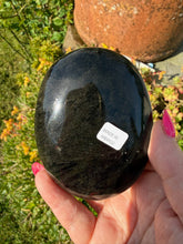 Load image into Gallery viewer, Gold Sheen Obsidian Palmstone
