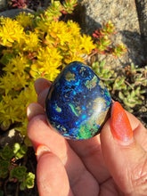 Load image into Gallery viewer, Rare New Find Chrysocolla with Malachite &amp; Azurite Tumblestone
