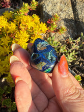 Load image into Gallery viewer, Rare New Find Chrysocolla with Malachite &amp; Azurite Tumblestone
