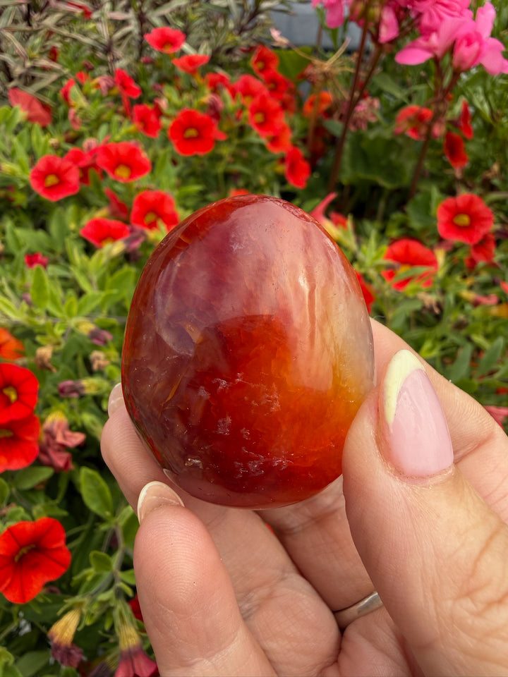 Carnelian Palmstone from Madagascar