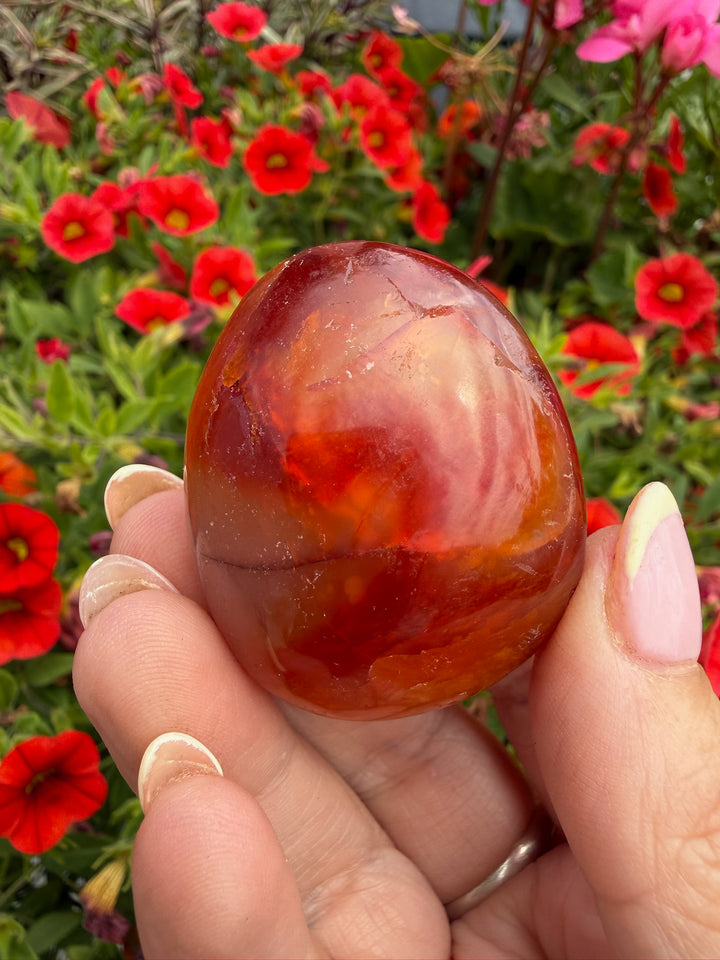 Carnelian Palmstone from Madagascar