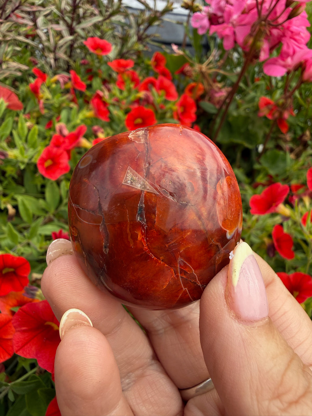 Carnelian Palmstone from Madagascar