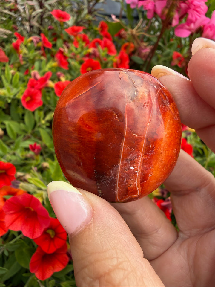 Carnelian Palmstone from Madagascar