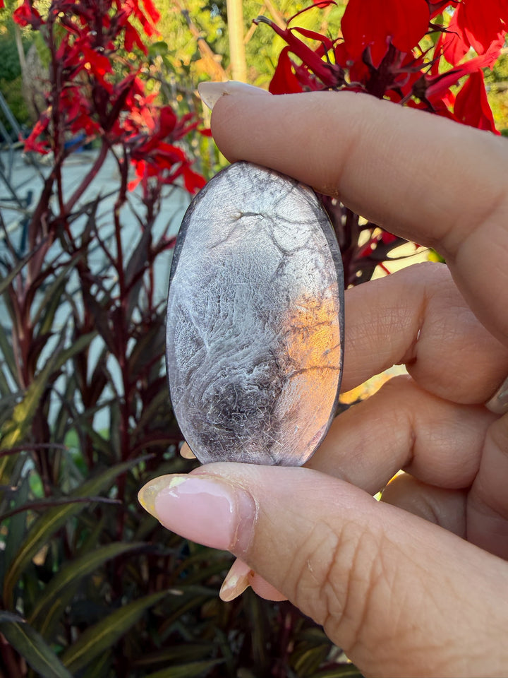Gem Lepidolite Palmstone