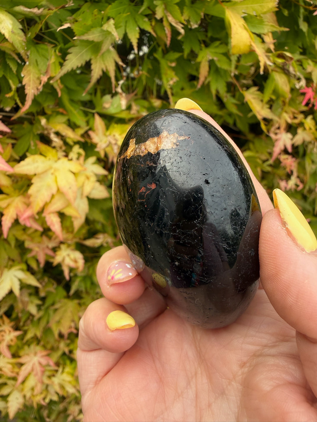 Black Tourmaline Palmstone