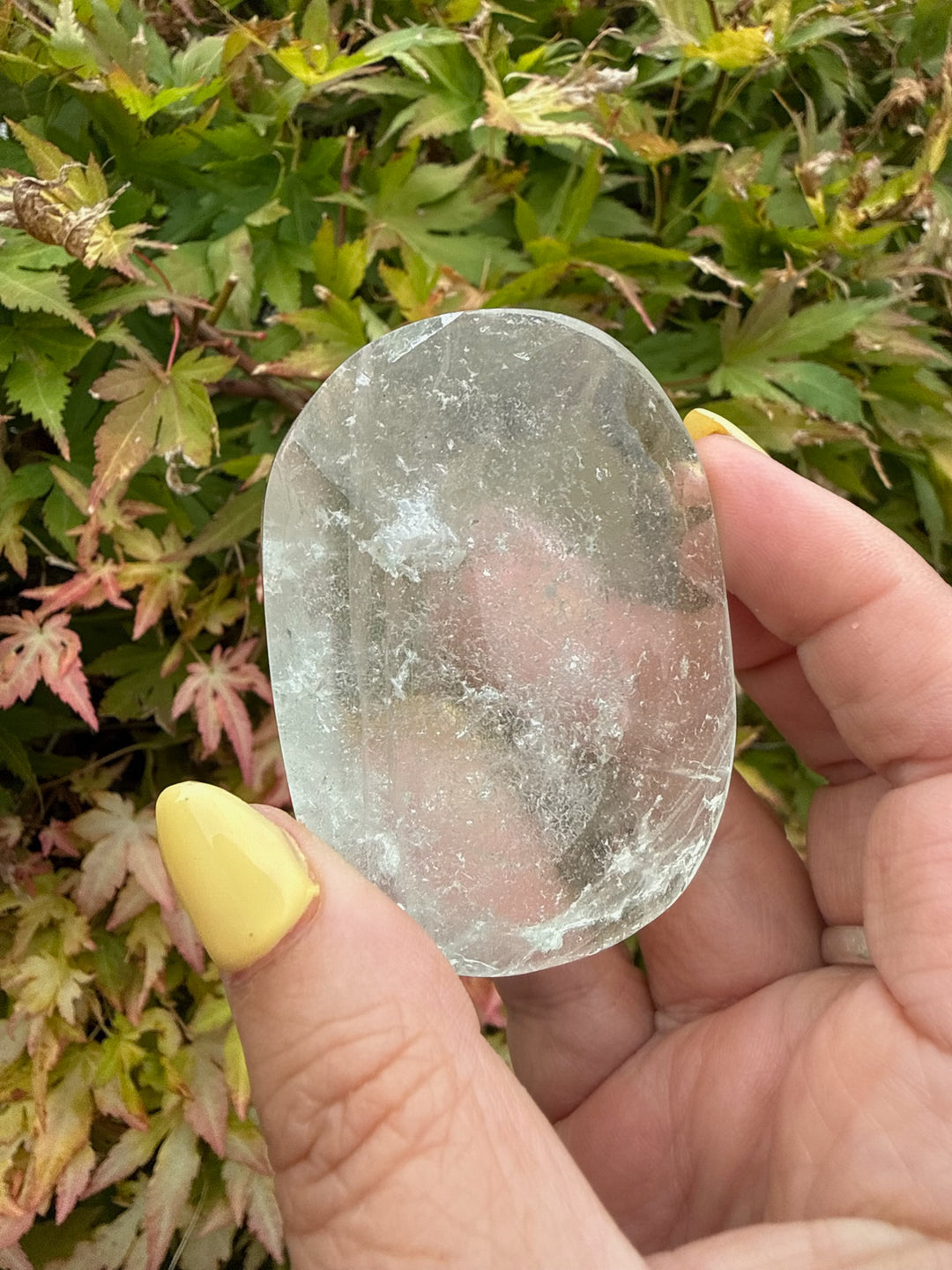 Mint Green Chunky Fluorite Palmstone