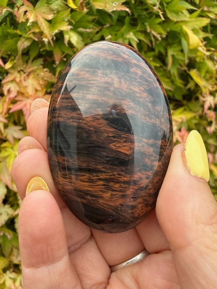 Mahogany Obsidian Palmstone