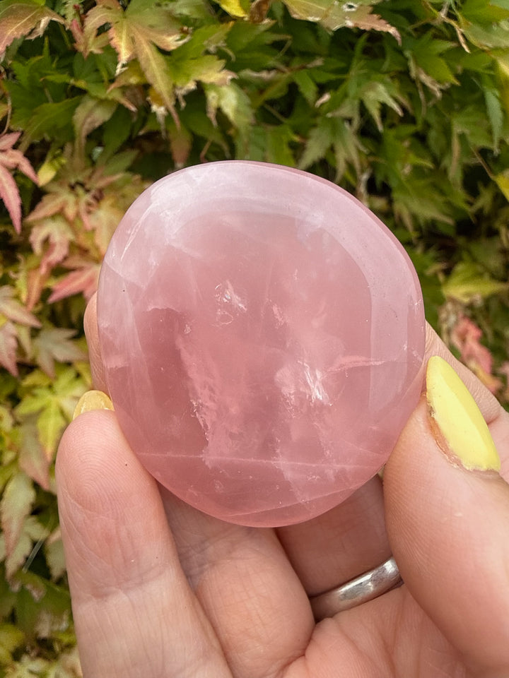 Jelly Rose Quartz Palmstone
