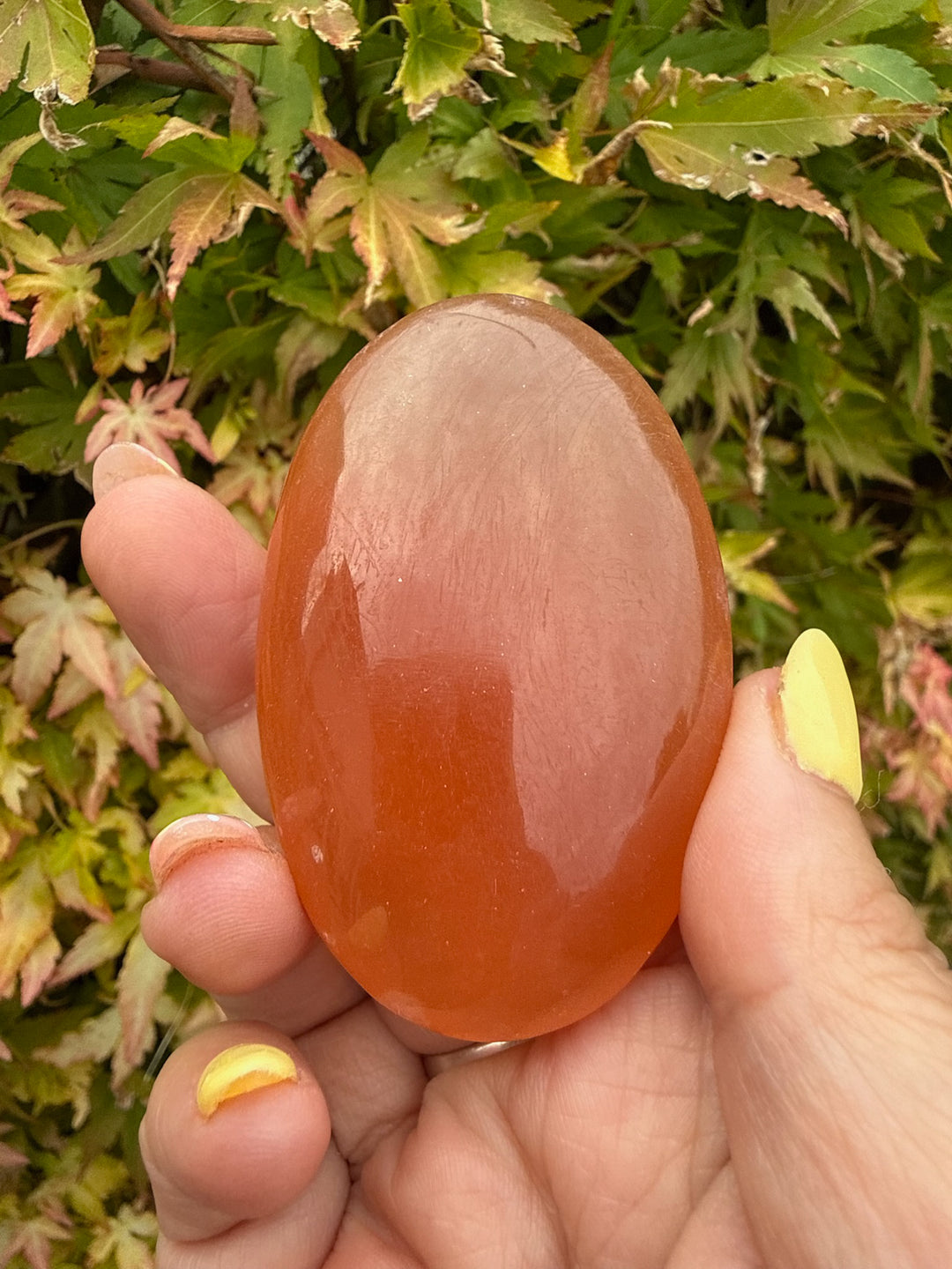 Orange Calcite Palmstone