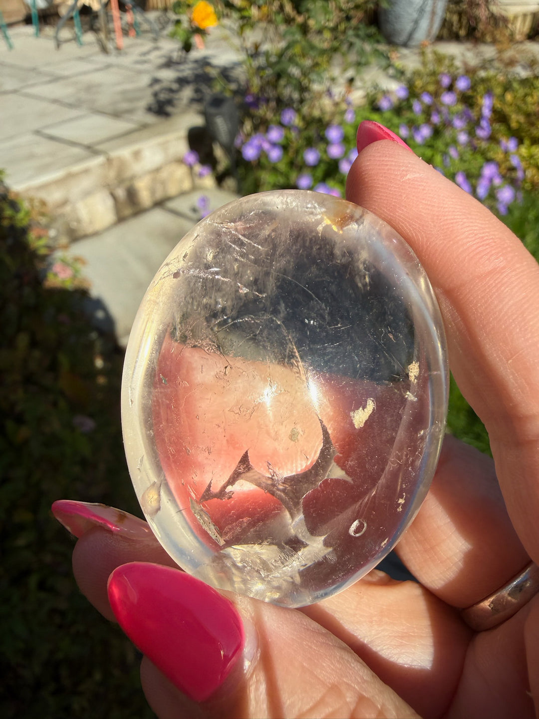 Clear Quartz Palmstone