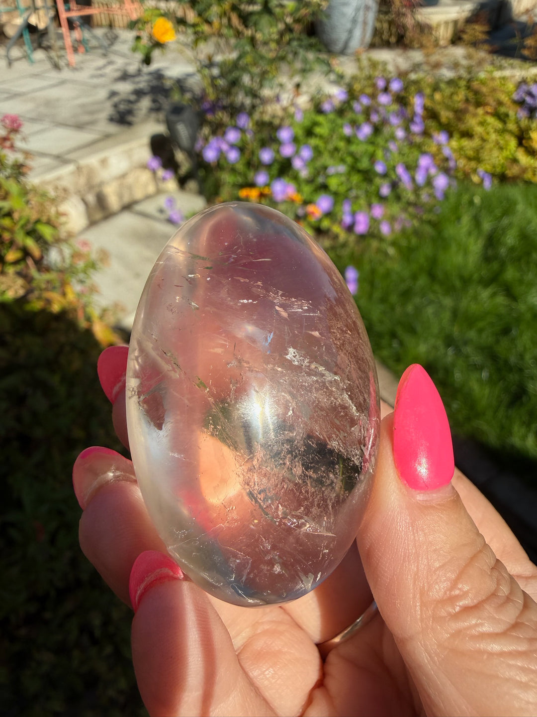 Clear Quartz Palmstone