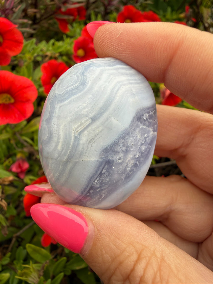 Blue lace Agate Palmstone