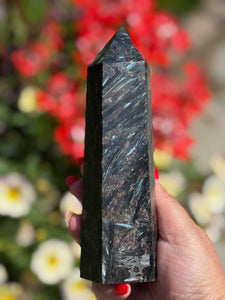 Arfvedsonite and Garnet Tower