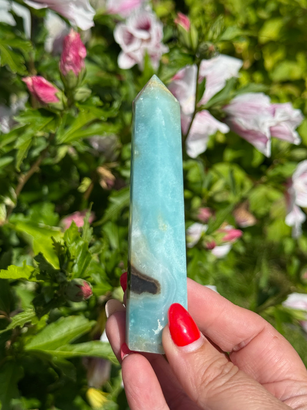 Caribbean Blue Calcite Tower