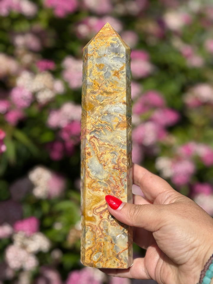 Crazy Lace Agate Tower