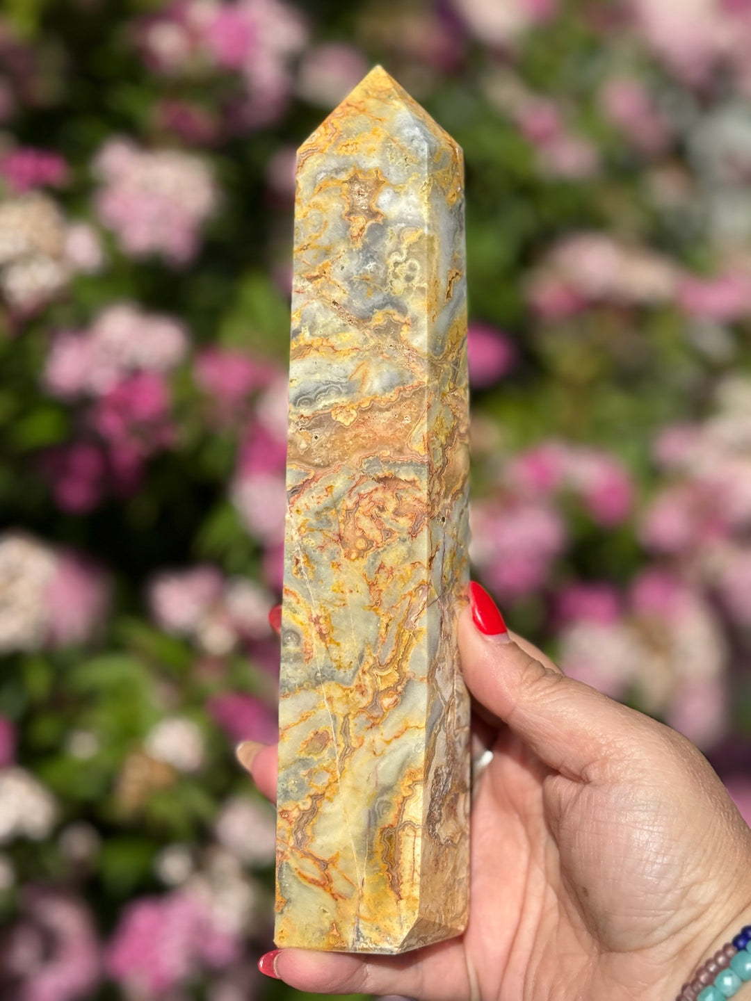 Crazy Lace Agate Tower