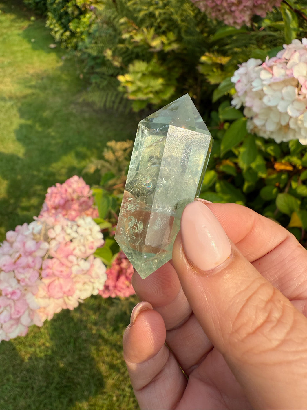 Prasiolite Double Terminated Point