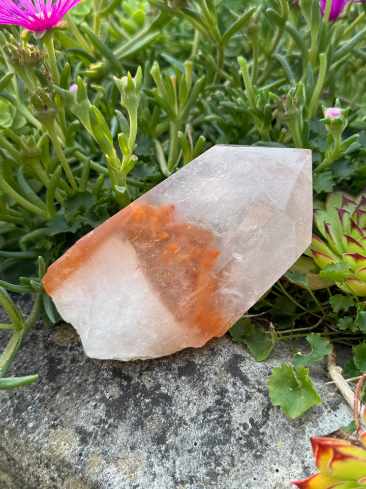 Large Hematite Phantom Quartz Point