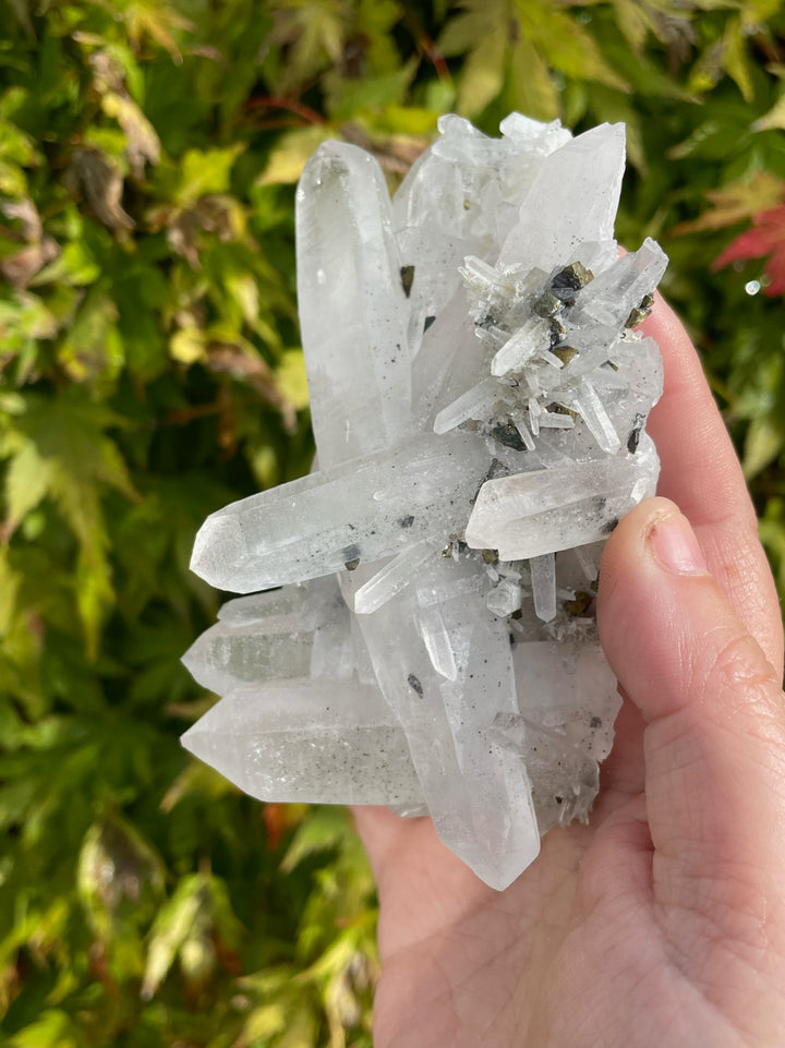 Quartz and Chalcopyrite Specimen from Bulgaria