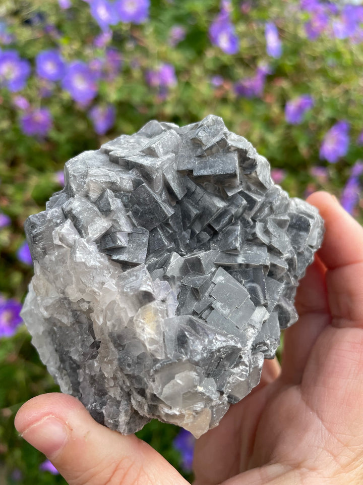 Cubic Fluorite and Calcite Specimen