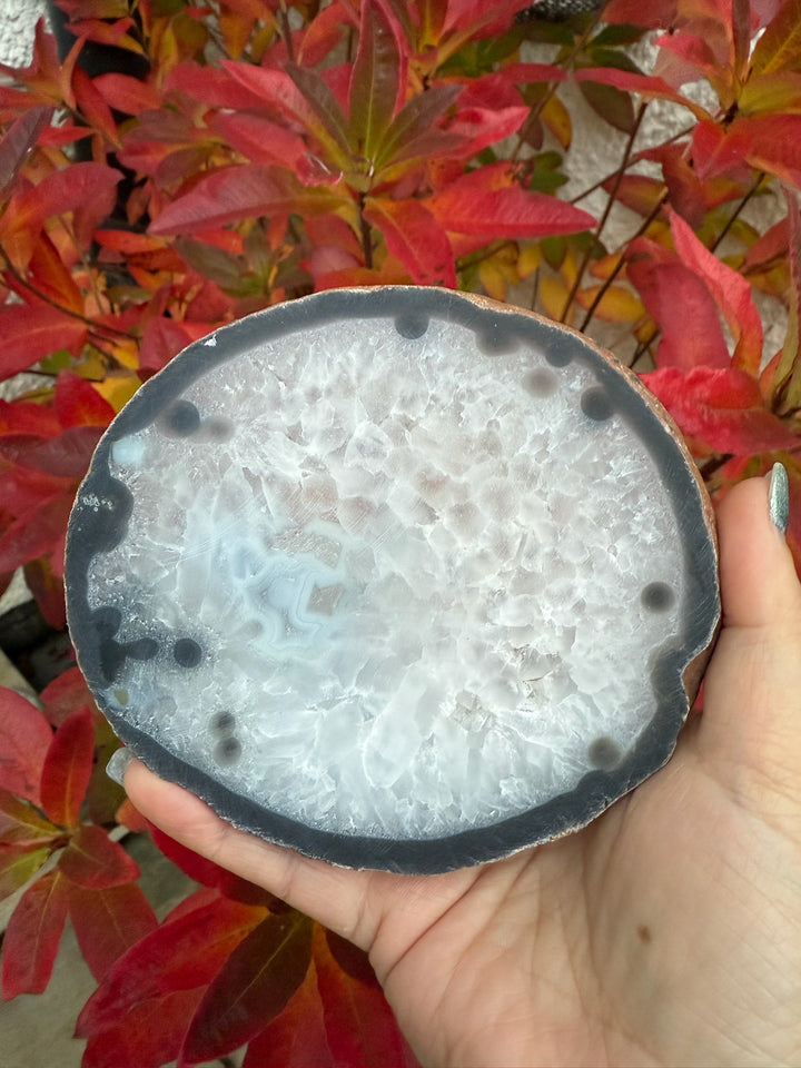 Christmas Scene Agate Crystal Slice