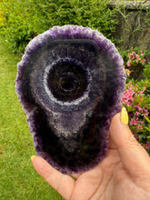Load image into Gallery viewer, Amazing Purple Fluorite Slice Carving
