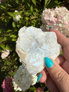 Blue Flash Moonstone Slice Carving