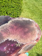 Load image into Gallery viewer, Unusual Freestanding Purple Fluorite Slice
