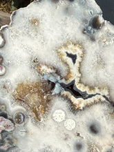 Load image into Gallery viewer, Unusual Merlinite Dendritic Opal Slice Carving
