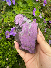 Load image into Gallery viewer, Purpurite Slice Specimen with Sheen
