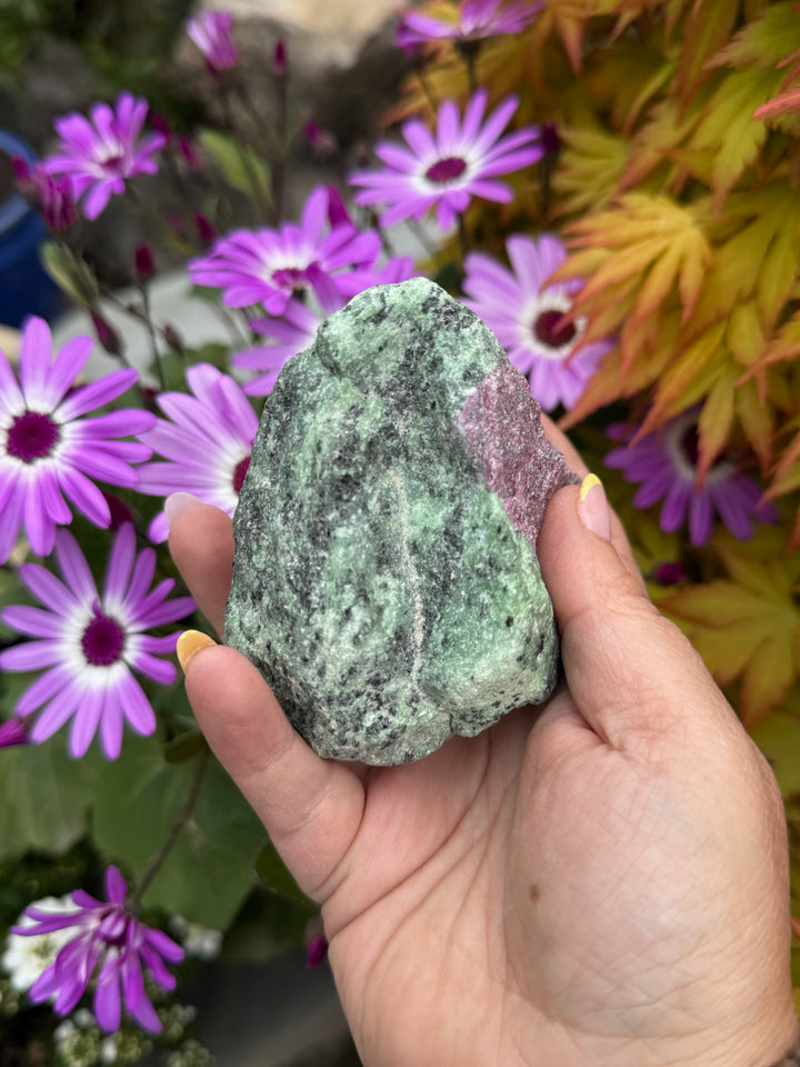 Large Ruby in Zoisite Natural Rough Specimen