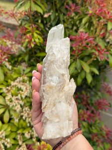 Large Special Quartz with Interupted Growth and Chlorite from Skardu Pakistan