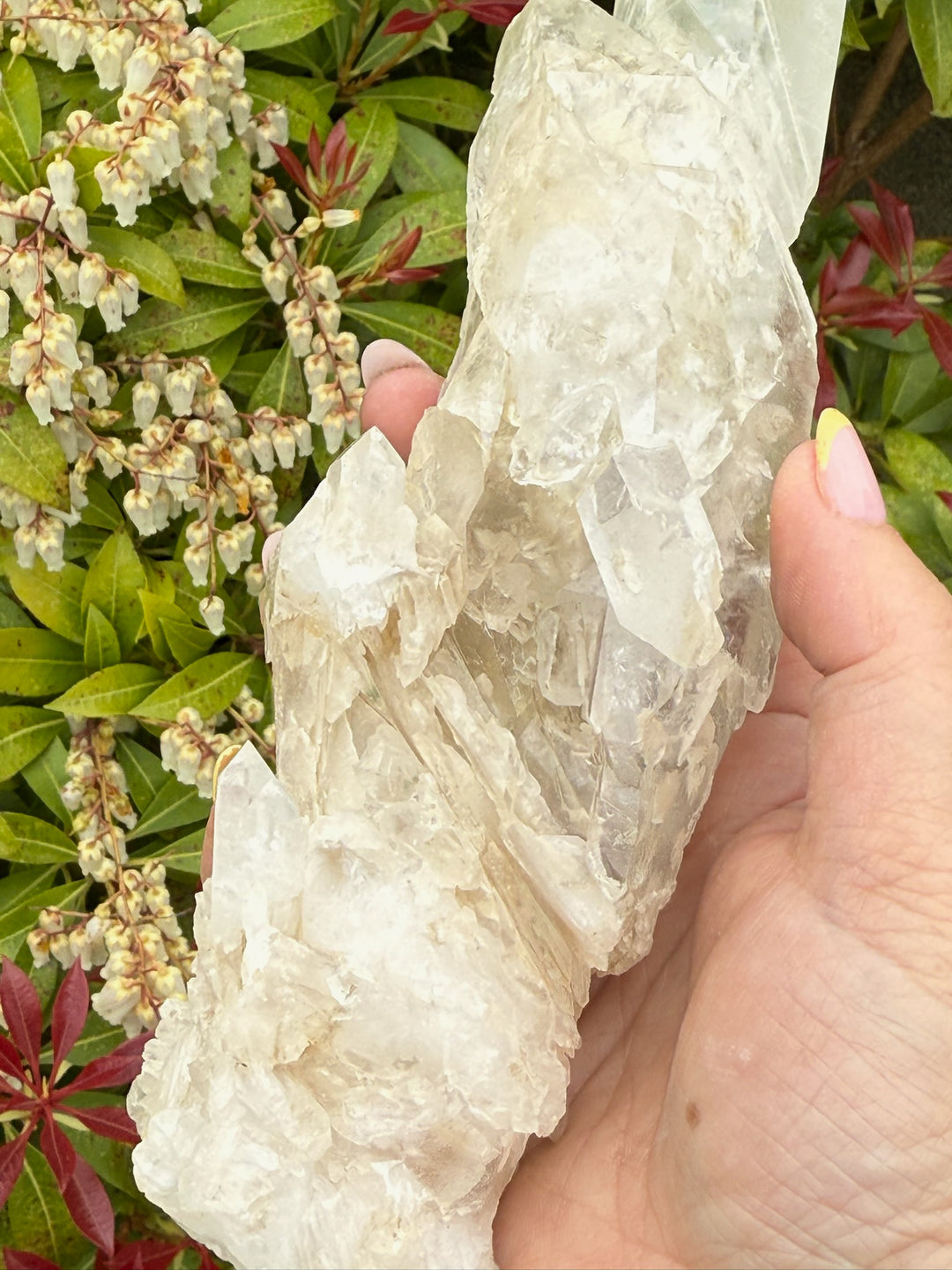 Large Special Quartz with Interupted Growth and Chlorite from Skardu Pakistan