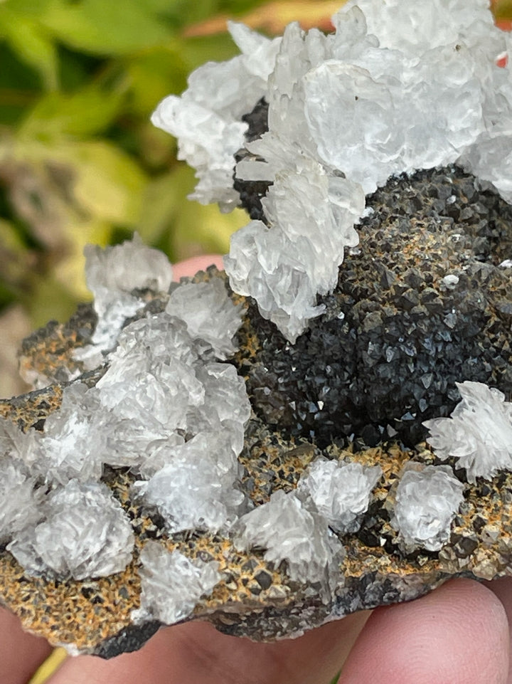 White and Black Calcite UV Reactive Specimen