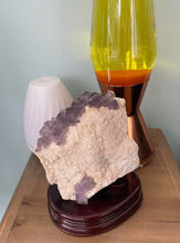 Load image into Gallery viewer, Statement Purple Fluorite Cluster on a Stand Specimen
