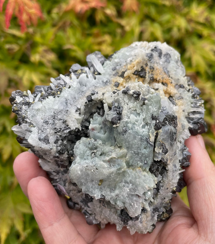 Galena Chalcopyrite and Quartz Cluster Specimen
