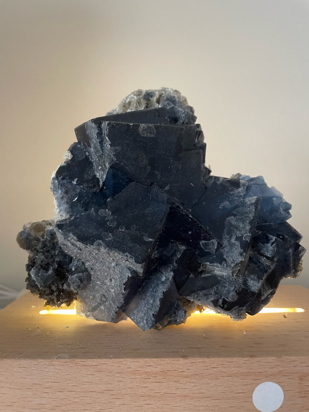 Rare Large Yaogangxian Blue Fluorite Cluster Crystal Specimen