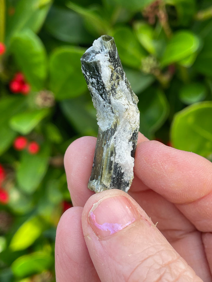 Green Tip twin Tourmaline Crystal Specimen