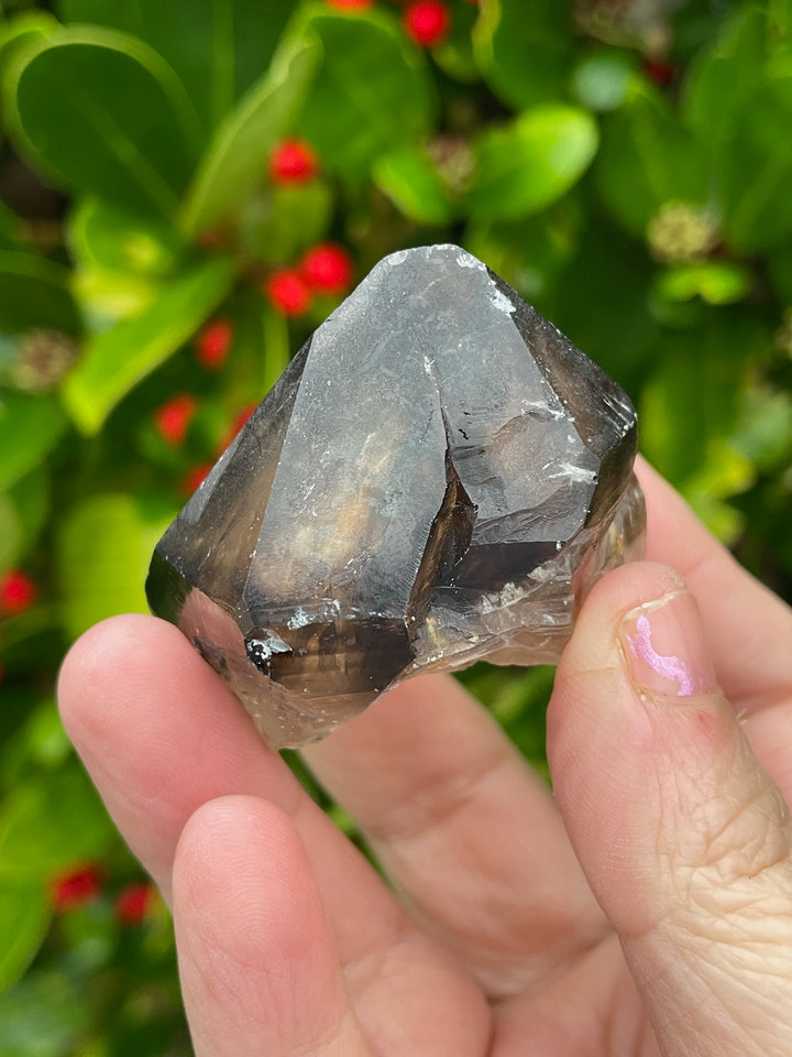 Smoky Phantom Quartz Elestial Crystal Specimen