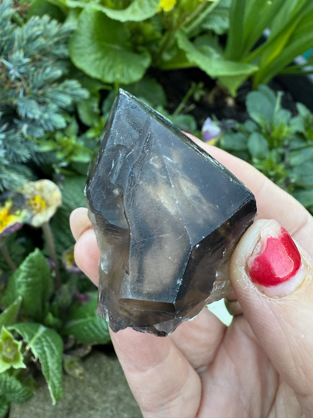 Smoky Phantom Quartz Elestial Crystal Specimen