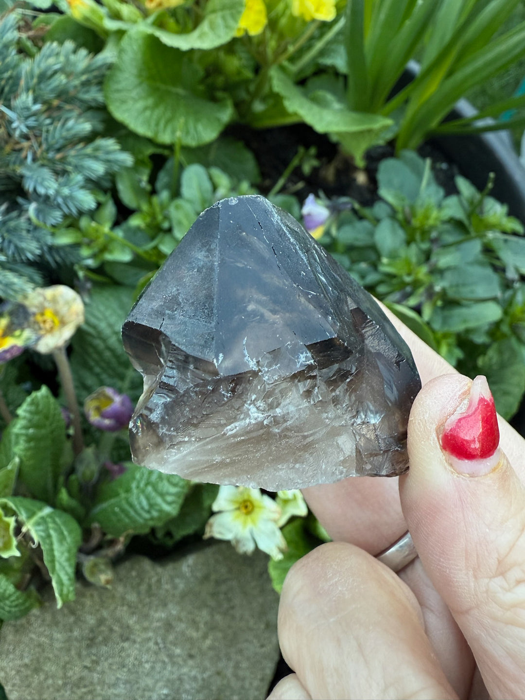 Smoky Phantom Quartz Elestial Crystal Specimen